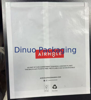 100% biologisch abbaubarer Seitengusset, benutzerdefinierte Papiertüten mit Logo für Kleidung