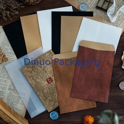 Vintage Kraft Paper Envelopes for Letter Writing Invitation Gift Card Packaging