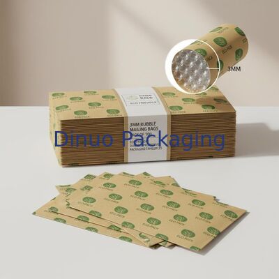 3mm Blasenhöhe Blasenposttaschen Packung von 100 benutzerdefinierten Logo Design Öko-freundliche langlebige Schutzverpackung Umschläge