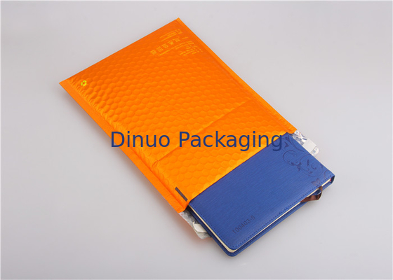 Orange metallisches aufgefülltes Umschlag-kundenspezifisches Blasen-Werbungen 35x330mm #H Eco freundlich