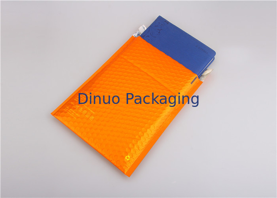 Orange metallisches aufgefülltes Umschlag-kundenspezifisches Blasen-Werbungen 35x330mm #H Eco freundlich