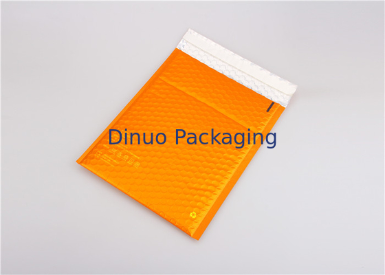 Orange metallisches aufgefülltes Umschlag-kundenspezifisches Blasen-Werbungen 35x330mm #H Eco freundlich