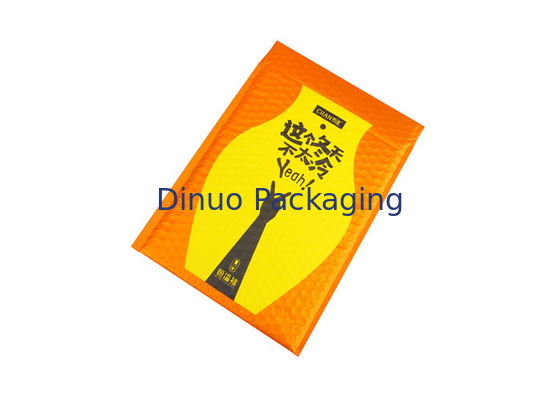 Orange metallisches aufgefülltes Umschlag-kundenspezifisches Blasen-Werbungen 35x330mm #H Eco freundlich