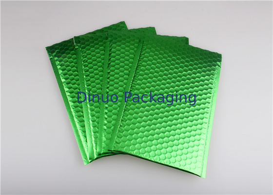 Viererverseilen Sie Dichtungs-hellgrünes metallisches Blasen-Werbungen 265x360mm #I Plastikschock-Widerstand für Förderung