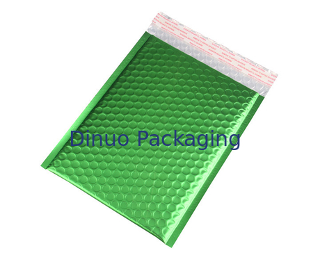 Viererverseilen Sie Dichtungs-hellgrünes metallisches Blasen-Werbungen 265x360mm #I Plastikschock-Widerstand für Förderung