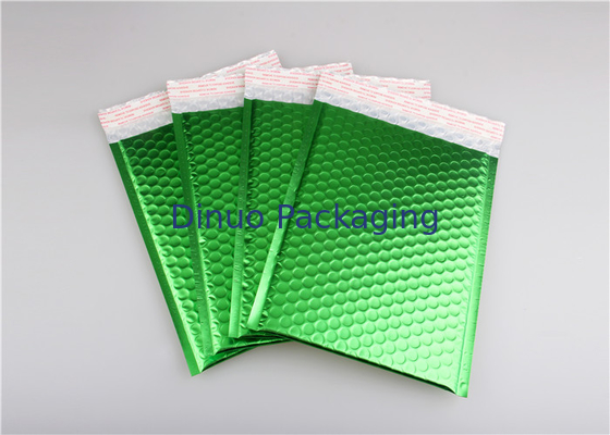 Viererverseilen Sie Dichtungs-hellgrünes metallisches Blasen-Werbungen 265x360mm #I Plastikschock-Widerstand für Förderung