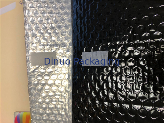 Imprägniern Sie schwarze metallische Verschiffen-Druckumschläge, kundenspezifische Blasen-Werbungen 180x165 #CD-DCD