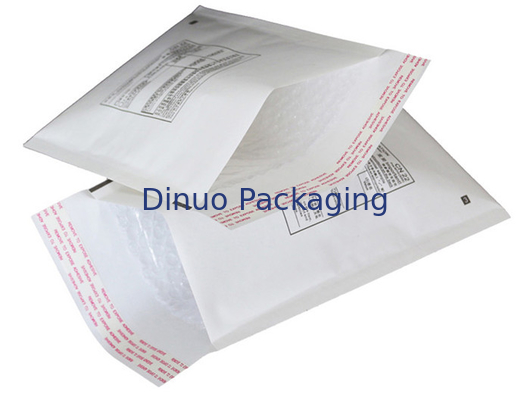 Weißes Kraftpapier-Blasen-Werbungen 45x210mm #C, kundenspezifische Blasen-Werbungs-Umschläge