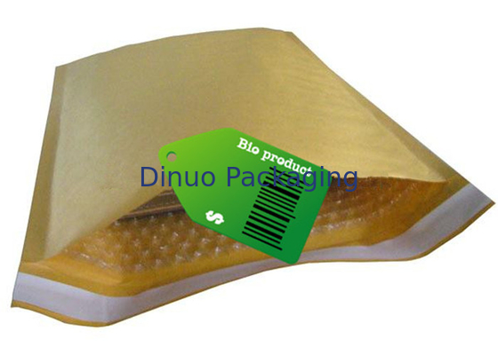 Gelber Kraftpapier-Luftpolsterfolie-Umschlag, 235x330mm #H Blasen-Werbung bauscht sich