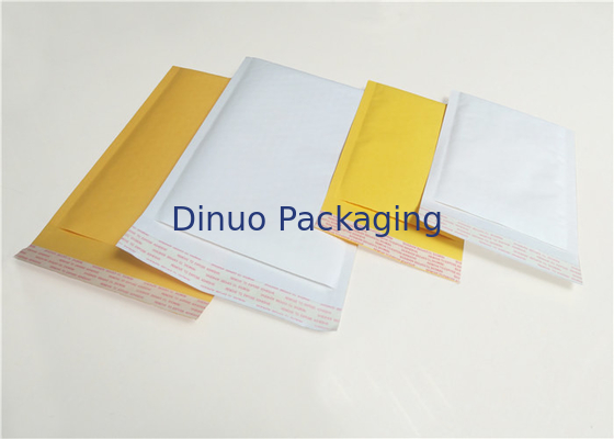 Kraftpapier-Blasen-Werbungen der Verschiffen-Größen-4, weiße/Gelb-Postsendung schlägt 9,5" X14“ ein