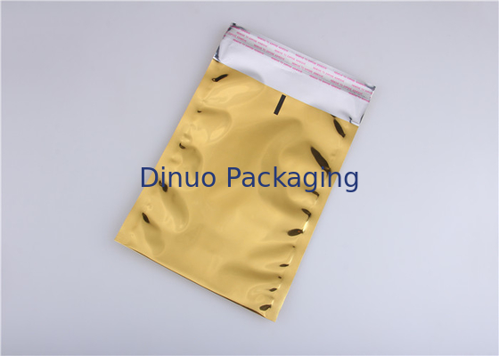 Goldfarbwiederversiegelbare Aluminiumfolie-Taschen, Verpacken- der LebensmittelAluminiumfolie-Kissen