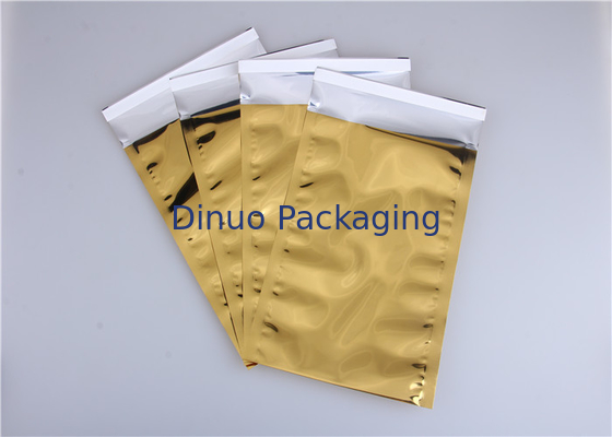 Goldfarbwiederversiegelbare Aluminiumfolie-Taschen, Verpacken- der LebensmittelAluminiumfolie-Kissen
