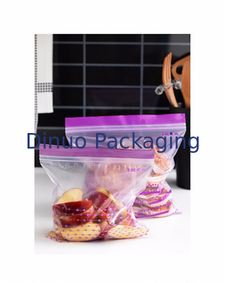 Wiederversiegelbare Plastiktaschen für das Verpacken der Lebensmittel, Gewohnheit mit Reißverschluss Druckplastiktaschen