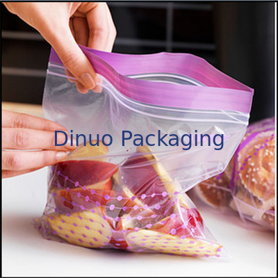 Wiederversiegelbare Plastiktaschen für das Verpacken der Lebensmittel, Gewohnheit mit Reißverschluss Druckplastiktaschen