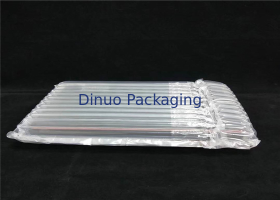 Transparente Luftsäule bauscht sich/das umweltfreundliche Luftpolster-Verpacken