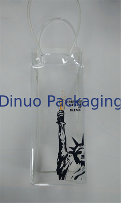 Wasserdichter PVC-Klarsichtbeutel-Plastikeisbeutel mit Griff Eco freundlich