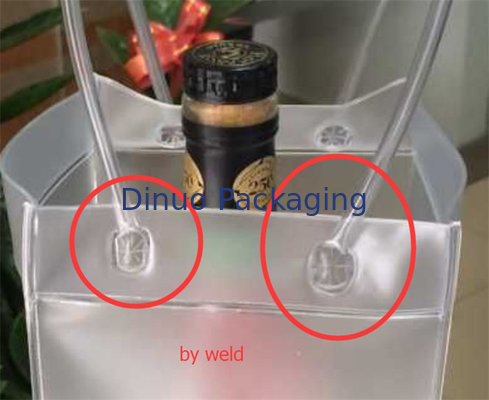 Wasserdichter PVC-Klarsichtbeutel-Plastikeisbeutel mit Griff Eco freundlich