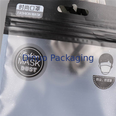 Die flache wiederversiegelbare Unterseite stehen oben Taschen mit Reißverschluss für das medizinische Masken-Verpacken