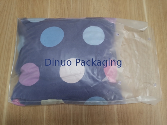 Klare Verpackentaschen PVCs mit Knopf für Kissen und vier Stück-Klagen-Paket
