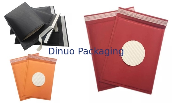 100% bereiteten kundenspezifische Druckkraftpapier-Blasen-Umschläge/Bienenwaben-gewölbte aufgefüllte Papiertasche auf