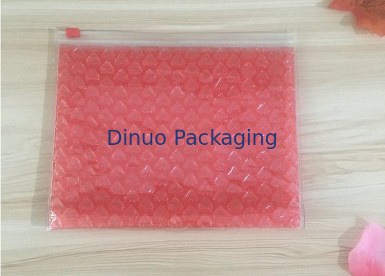 0.06-0.1mm Stärke PVC-Blasen-Tasche/wiederverwendbare Werbungs-Plastikreißverschluss-Tasche