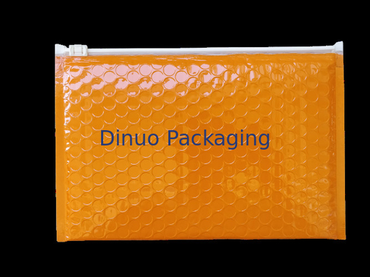 400x300mm orange wiederversiegelbarer Reißverschluss-Blasen-Taschen-Schock-Widerstand ISO9001
