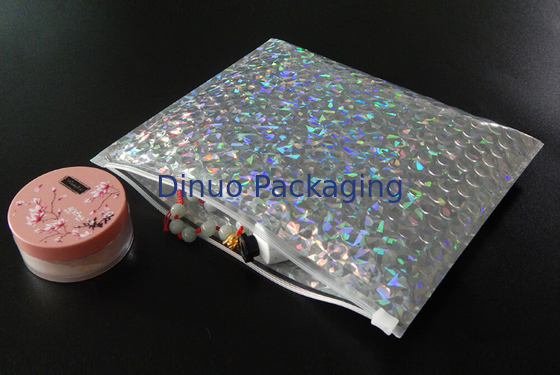 Wiederverschließbare 250x180mm glänzende ganz eigenhändig geschriebe Schieber-Reißverschlussblasentasche, Blase für das Verpacken