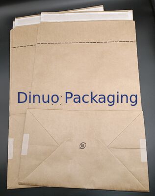 Individuelle Größe Selbstklebendes Braunes Kraftpapier Quadrat-Boden-Taschen Umweltschonende Verpackung für Geschenke Dokumente Handwerk