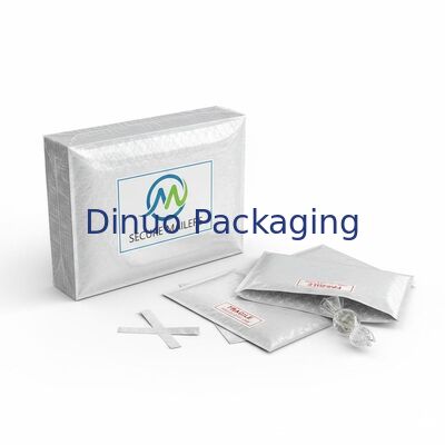 Packung aus 15 selbstversiegelnden, gepolsterten Umschlägen mit individuellem Logo, sichere, leichte, Blasen-Mailer, perfekt zum Versenden von zerbrechlichen Produkten.