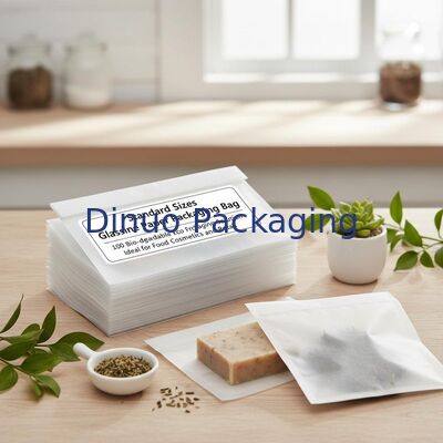 Standardgrößen Glaspapierverpackungstüte 100 biologisch abbaubare umweltfreundliche Verpackungslösung Ideal für Lebensmittelkosmetik und Einzelhandel
